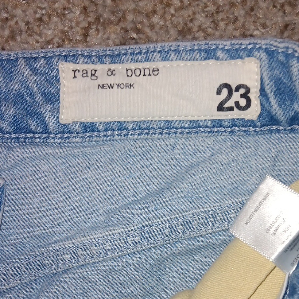 rag & bone Light Blue High Rise Women's Jeans - Picture 2 of 3